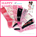 Custom Wholesale Knee High Girls Flower Socks